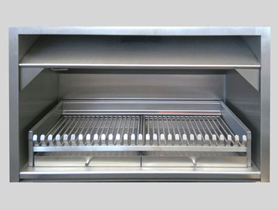 1500mm Stainless Steel Built-in  fireplace